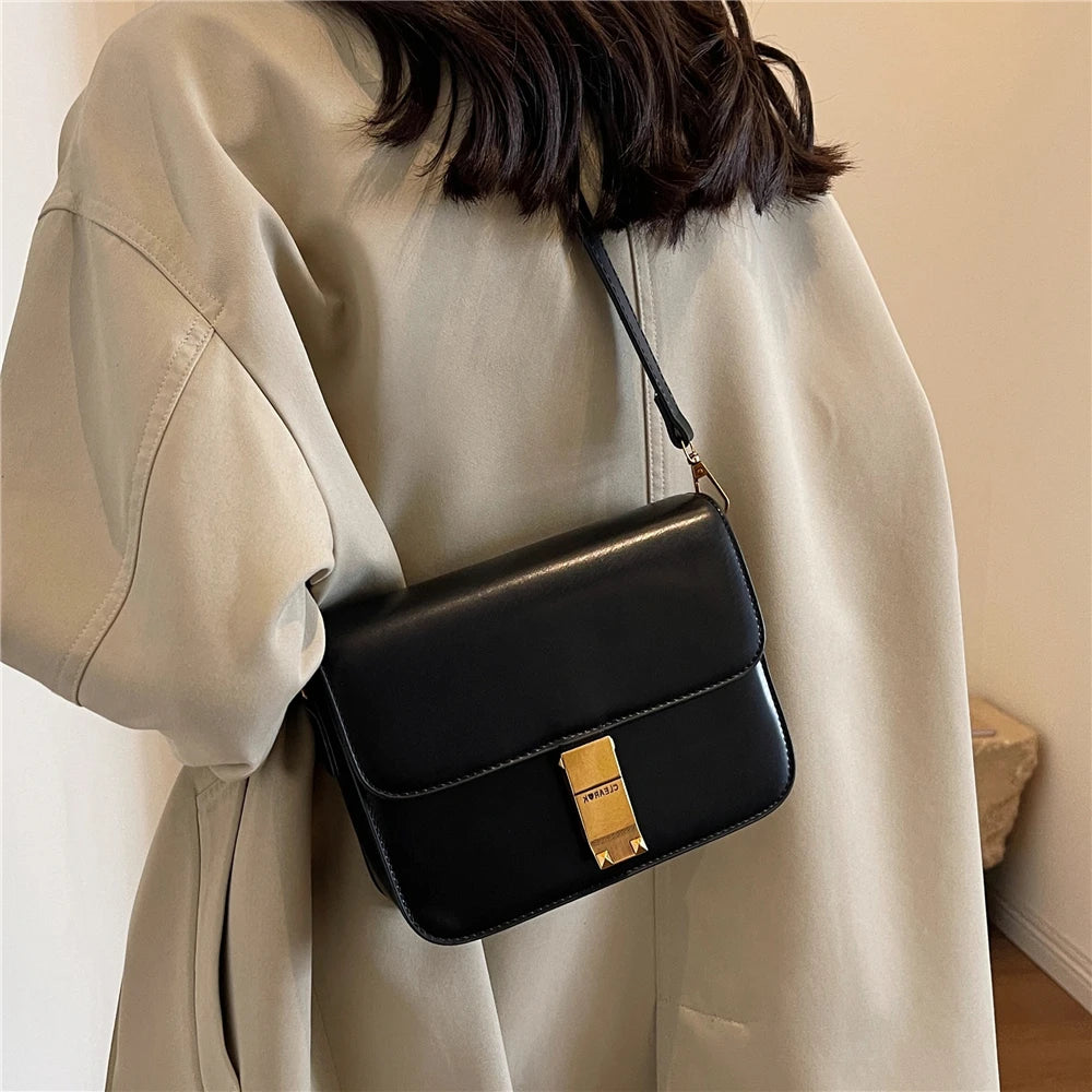 Nontium -  Trendy 3-Layer Square Small Crossbody Bag for Women