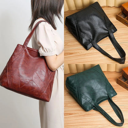 Women's Luxury Handbag New Fashion Women's Shoulder Bag Large Capacity Retro Soft Pu Leather High Quality Tote Bag for Women