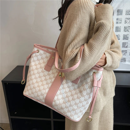Nontium -  Trendy Letters Printing Large Tote Bag for Women