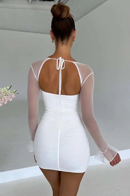 Nontium - Elegant Backless Mini Dress