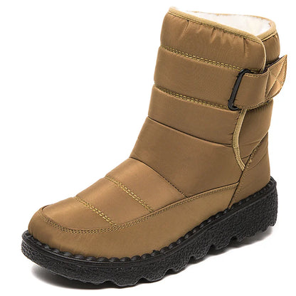 Nontium - Winter Fashion Waterproof Platform Ankle Snow Boots