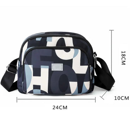 Nontium - Letter Pattern Shoulder Bag