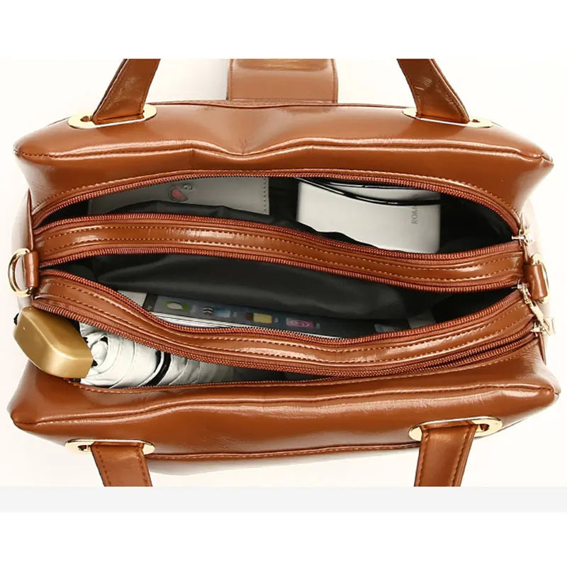 NONTIUM- Retro Elegance: High-Quality PU Leather Shoulder Handbag