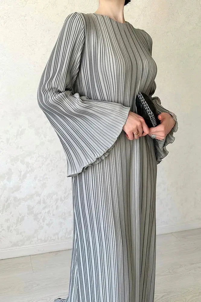 Nontium -Elegant Solid Maxi Dress